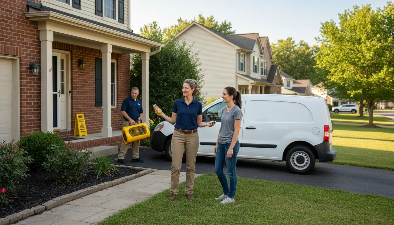Residential water damage restoration in Bolton, NC